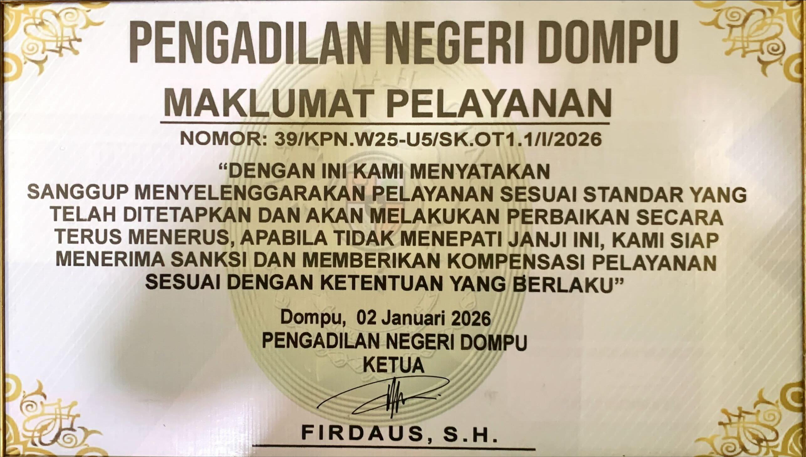 MAKLUMAT PELAYANAN
