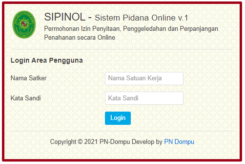 SIPINOL (Sistem Pidana Online)